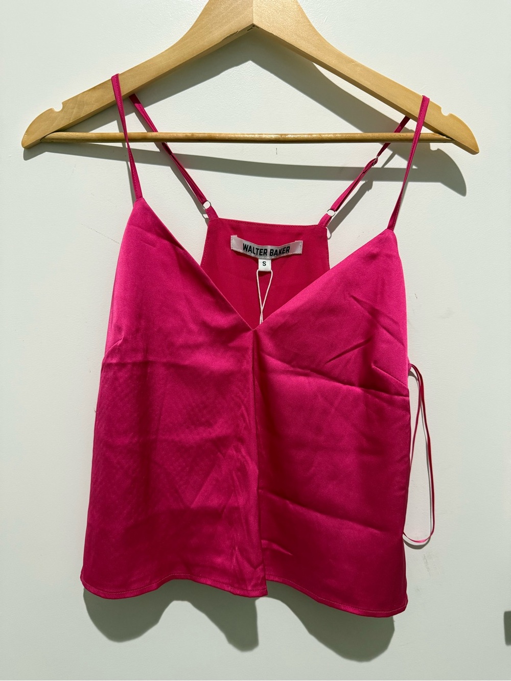 Walter Baker Pink Spaghetti-Strap Top - Small